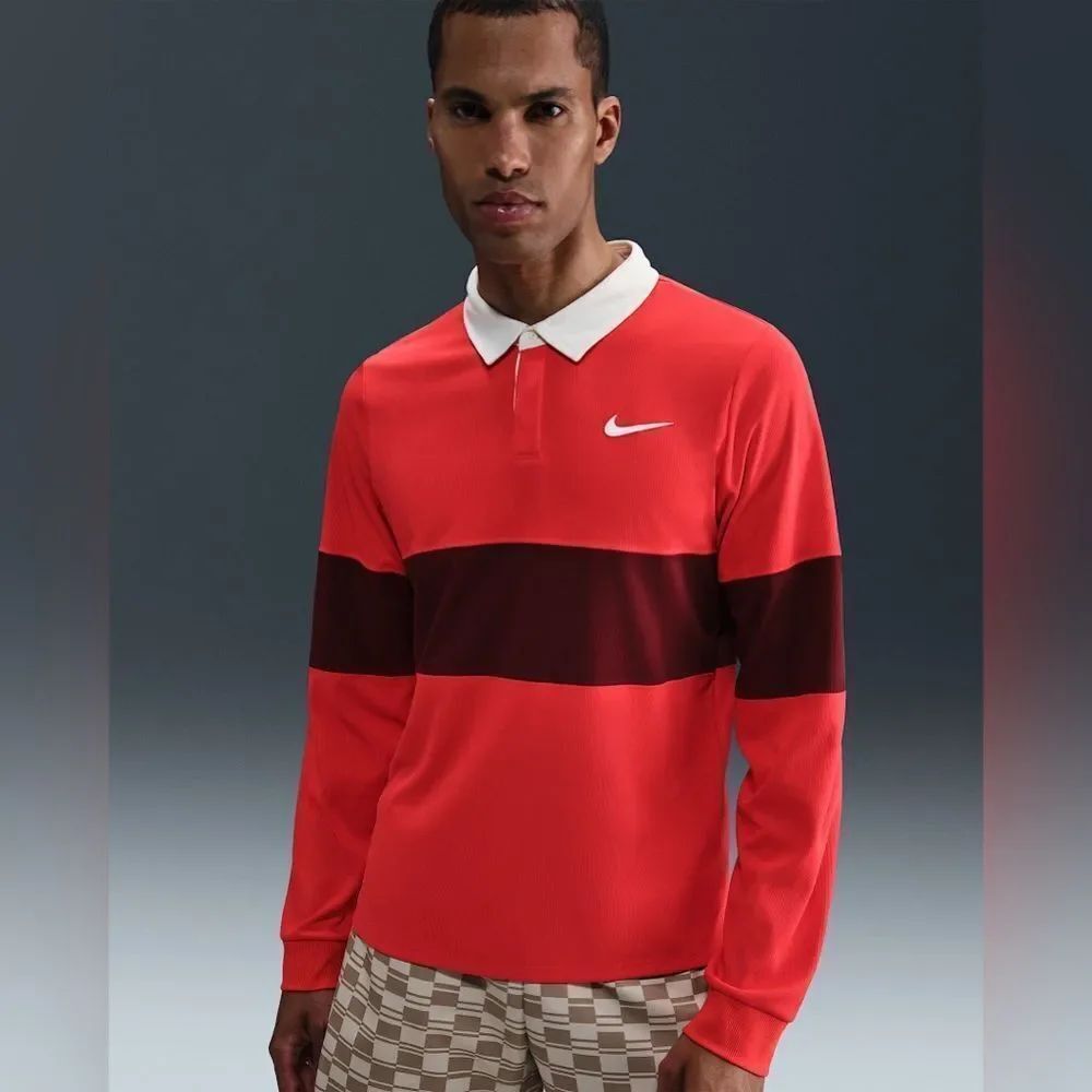 Nike Slam Dri-Fit ADV Long Sleeve Polo Tennis Shirt